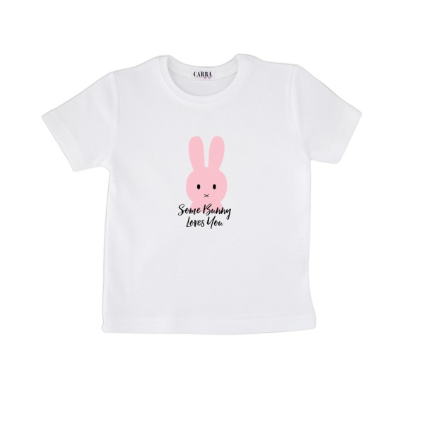 Carra Some Bunny Loves You Pink детска тениска